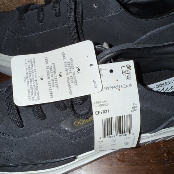 Adidas Hypersleek Black White W for sale | eBay Adidas Originals NWT Hypersleek Sz US 10 Black Ee7037 Blk Leather Classy Unique